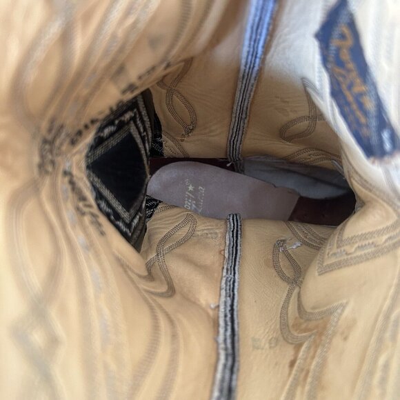 Tony Lama Vintage Gold Label Wingtip Cowboy Boots Mens 10 D - Picture 7 of 12